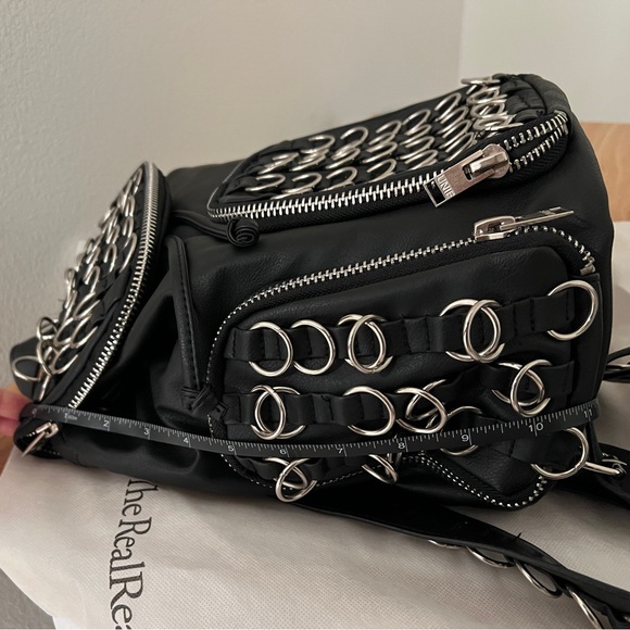 Rare UNIF x Candy Seeker O-Ring Backpack Black Vegan Leather main image 13